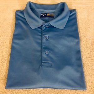 Callaway Shirts - Callaway Solid Blue Golf Polo Shirt size L Callaway Shirts - Callaway Solid Blue Golf Polo Shirt size L